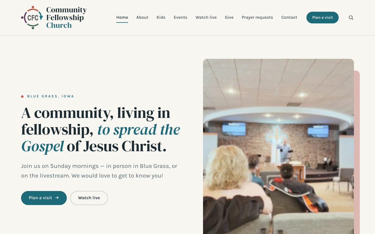 Community Fellowship Church — home page