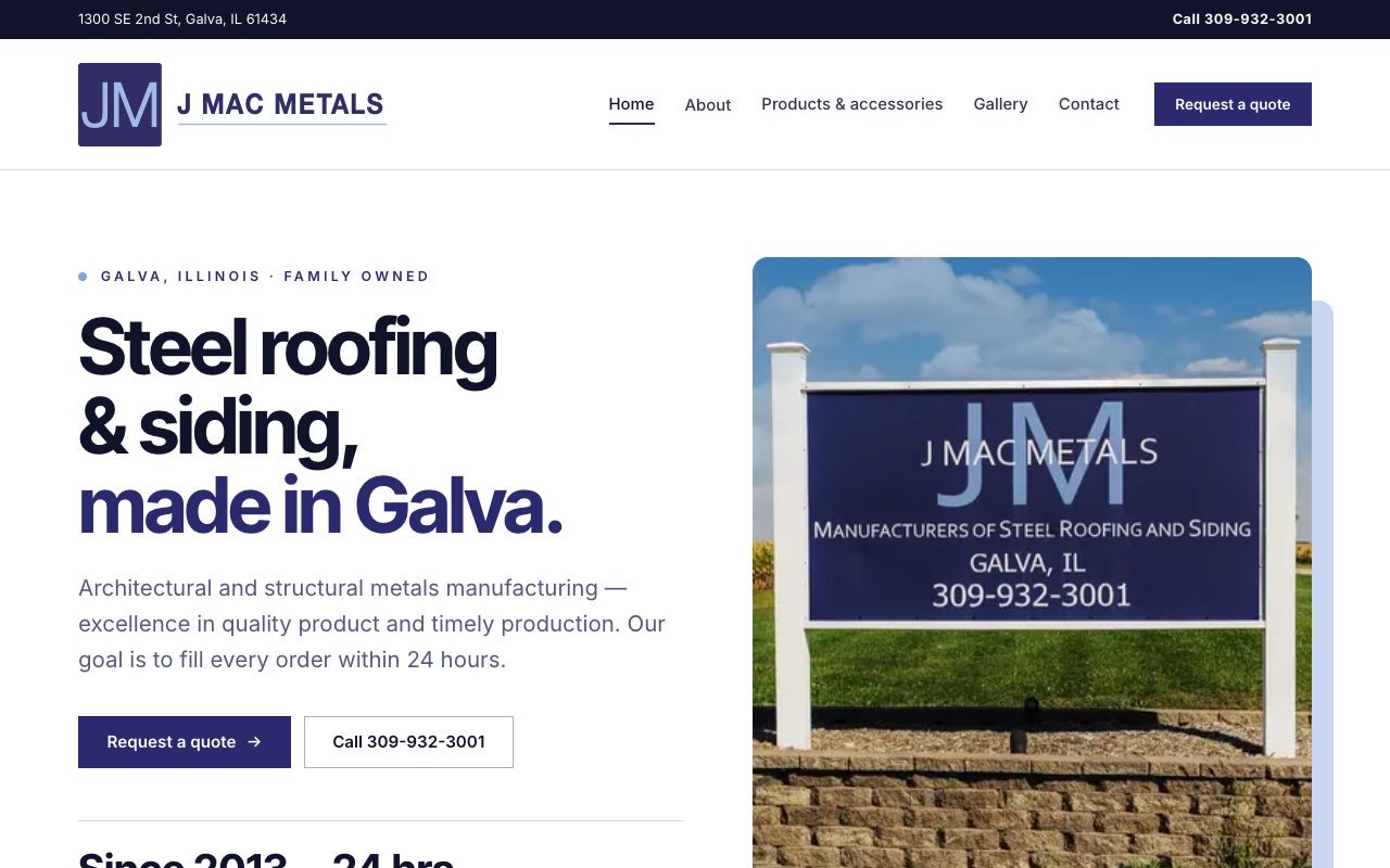 J Mac Metals — home page